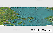 Satellite Panoramic Map of Quemchi (Is.)