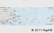 Silver Style Panoramic Map of Quemchi (Is.)