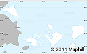 Gray Simple Map of Quemchi (Is.)