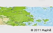 Physical Panoramic Map of Quemchi