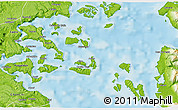 Physical 3D Map of Quinchao (Is.)