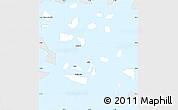 Silver Style Simple Map of Quinchao (Is.)