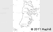 Blank Simple Map of CHILOE, cropped outside