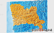 Political Shades 3D Map of CHOAPA