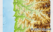 Physical Map of Los Vilos