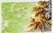 Physical 3D Map of Chimbarongo