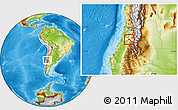 Physical Location Map of Chimbarongo, highlighted parent region