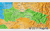 Political Shades Map of COLCHAGUA