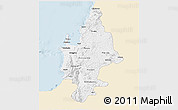 Classic Style 3D Map of CONCEPCION, single color outside