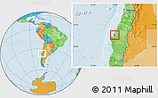 Political Location Map of Coronel