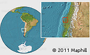 Satellite Location Map of Coronel