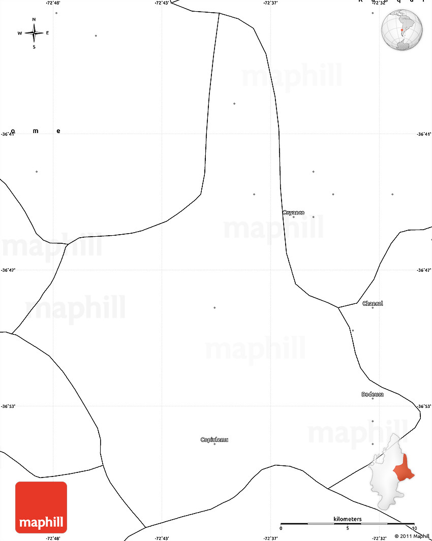 Blank Simple Map of Florida