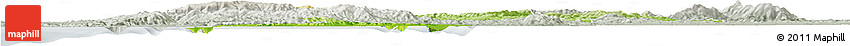 Physical Horizon Map of CONCEPCION, lighten, semi-desaturated
