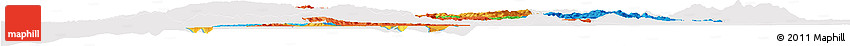 Political Horizon Map of CONCEPCION, cropped outside