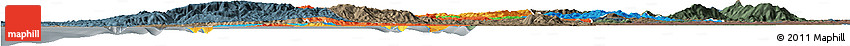 Political Horizon Map of CONCEPCION, darken, semi-desaturated