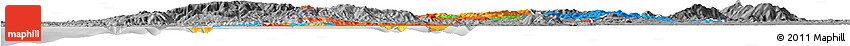 Political Horizon Map of CONCEPCION, desaturated