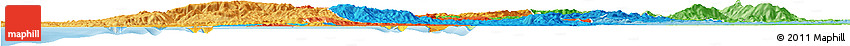 Political Horizon Map of CONCEPCION, political shades outside