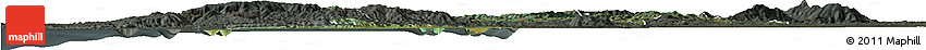 Satellite Horizon Map of CONCEPCION, darken, semi-desaturated