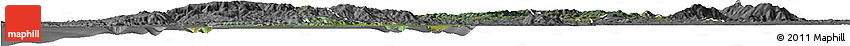 Satellite Horizon Map of CONCEPCION, desaturated