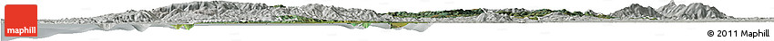 Satellite Horizon Map of CONCEPCION, lighten, semi-desaturated