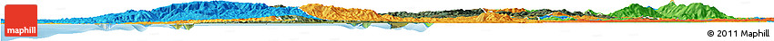 Satellite Horizon Map of CONCEPCION, political outside