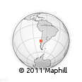 Outline Map of Hualqui