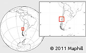 Blank Location Map of CONCEPCION, highlighted country, within the entire country