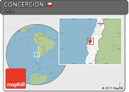 Savanna Style Location Map of CONCEPCION, highlighted country