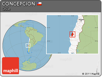 Savanna Style Location Map of CONCEPCION, highlighted country