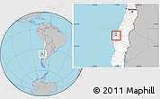 Gray Location Map of Lota, highlighted country