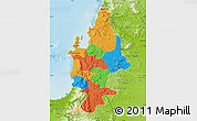 Political Map of CONCEPCION, physical outside