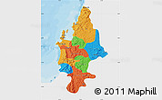 Political Map of CONCEPCION, single color outside