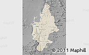 Shaded Relief Map of CONCEPCION, darken, desaturated