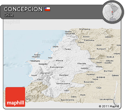 Classic Style Panoramic Map of CONCEPCION