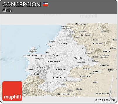 Classic Style Panoramic Map of CONCEPCION