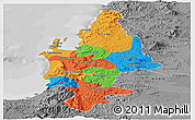 Political Panoramic Map of CONCEPCION, desaturated