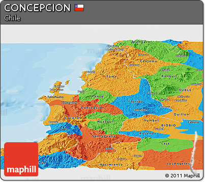 Political Panoramic Map of CONCEPCION