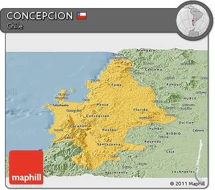 Savanna Style Panoramic Map of CONCEPCION