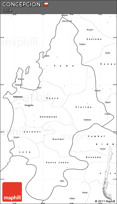 Blank Simple Map of CONCEPCION