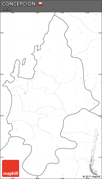 Blank Simple Map of CONCEPCION, no labels