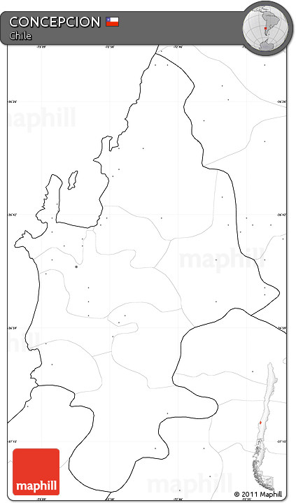 Blank Simple Map of CONCEPCION, no labels