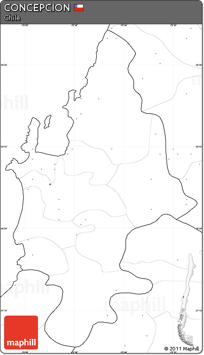 Blank Simple Map of CONCEPCION, no labels