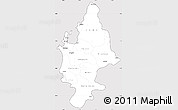 Silver Style Simple Map of CONCEPCION, cropped outside