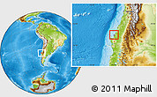 Physical Location Map of Talcahuano