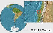 Satellite Location Map of Talcahuano