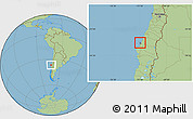 Savanna Style Location Map of Talcahuano