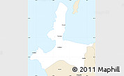 Classic Style Simple Map of Talcahuano