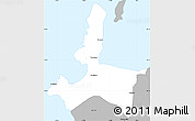 Gray Simple Map of Talcahuano