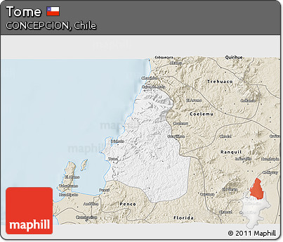 Classic Style 3D Map of Tome