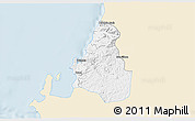 Classic Style 3D Map of Tome, single color outside